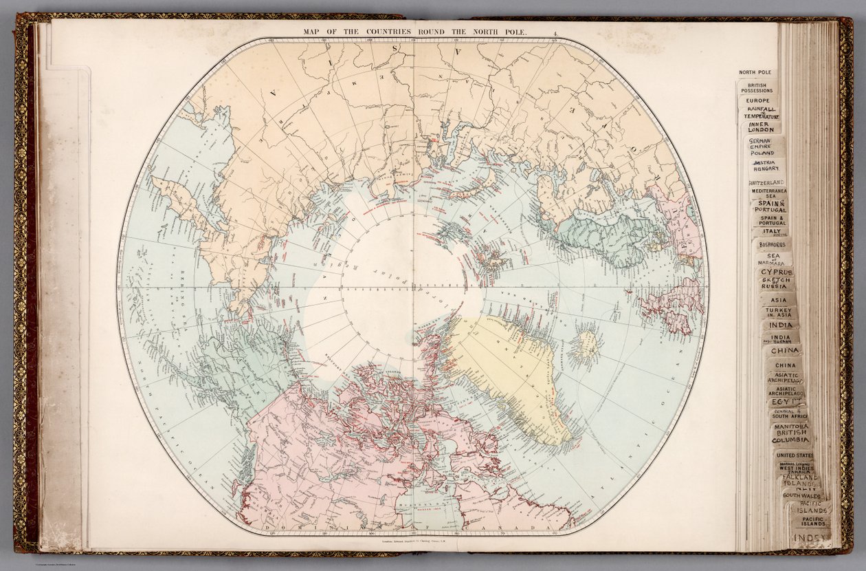 Londonatlas över universell geografi, 1887 (14053008) av Edward Stanford