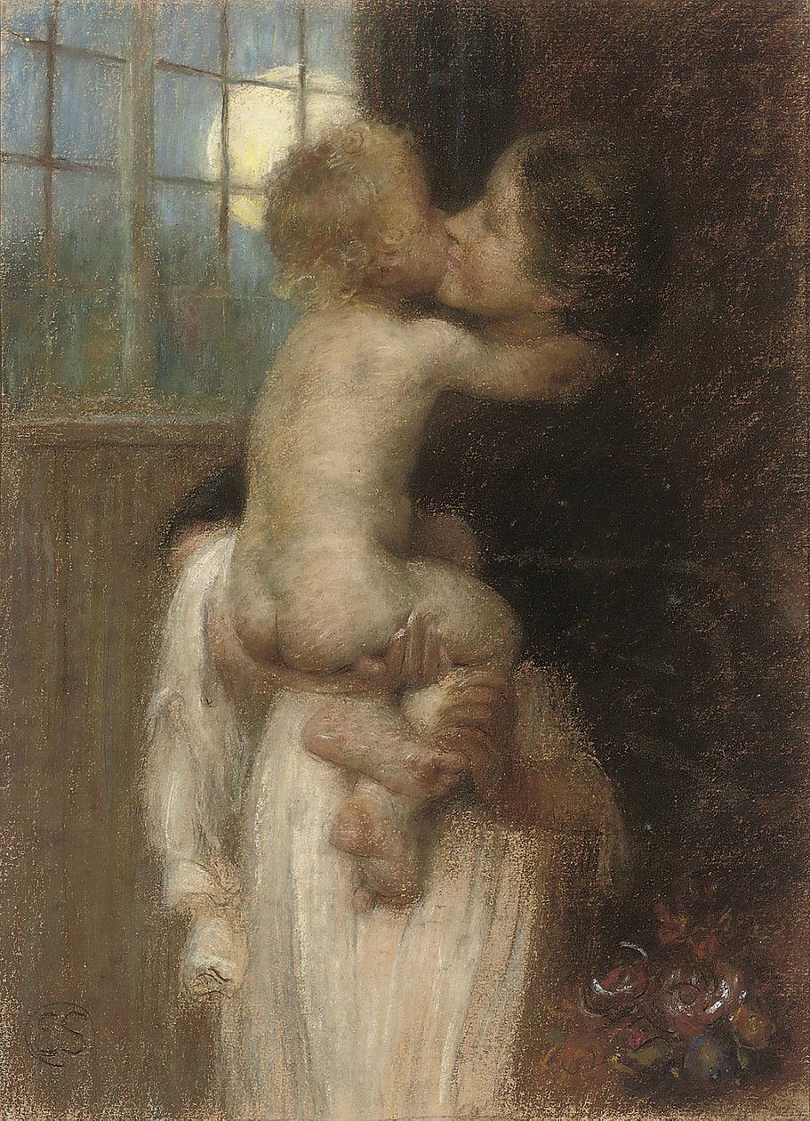 Kyssen, c. 1910. av Edward Stott