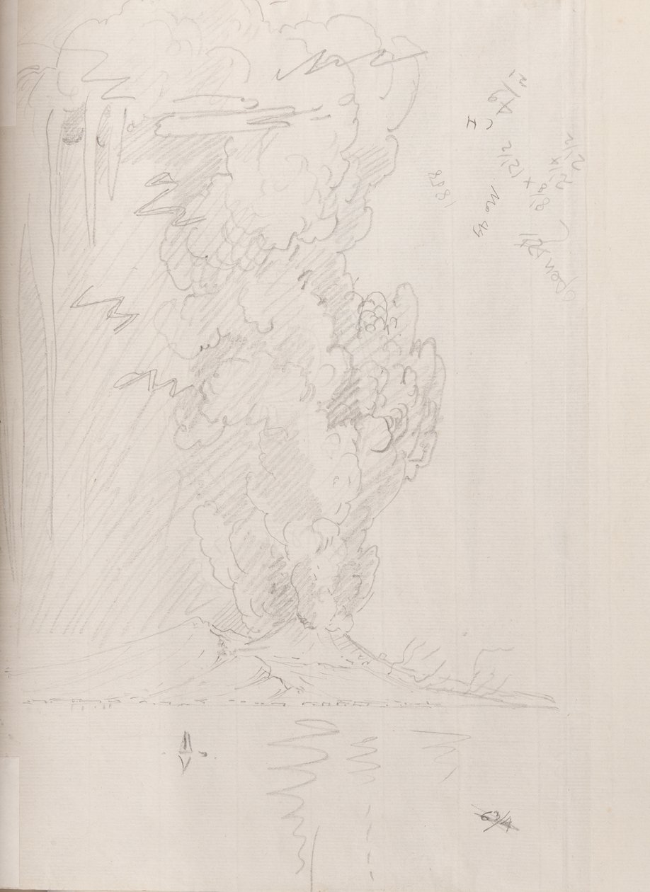Vesuvius utbrott, 1794 av Edward Swinburne