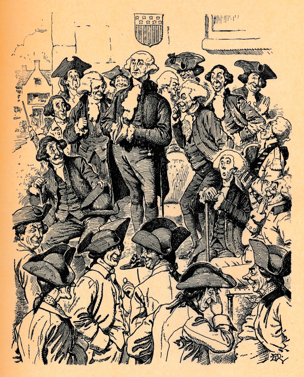 George Washington försöker berätta en lögn, c1900 av Edward Tennyson Reed