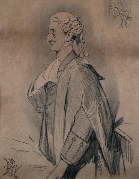 Den första jude som någonsin har varit justitieminister (penna på papper) av Edward Tennyson Reed