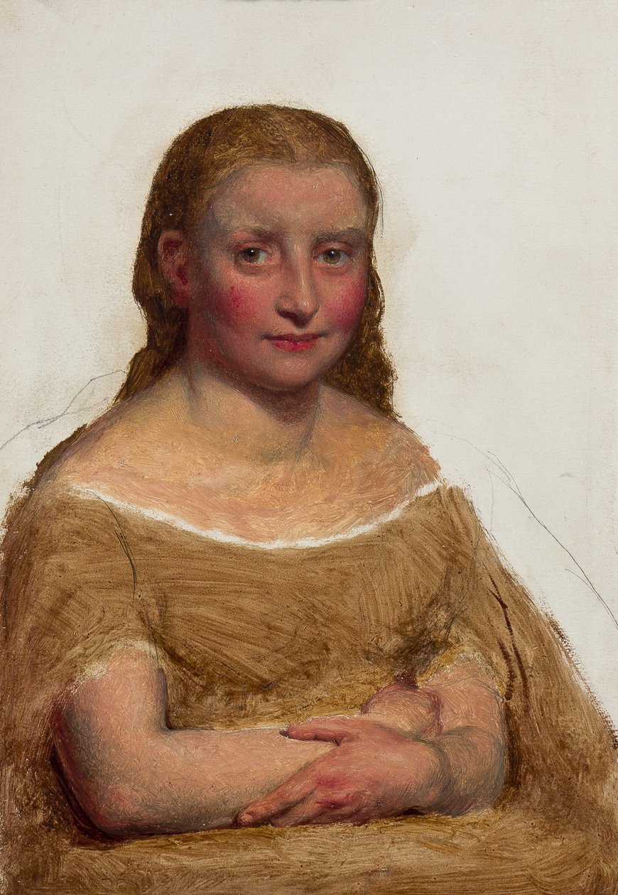 Miss Cole, Worcester (olja på papper) av Edward Thompson Davis