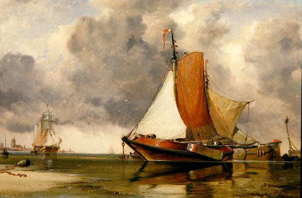 holländsk pråm av Edward William Cooke