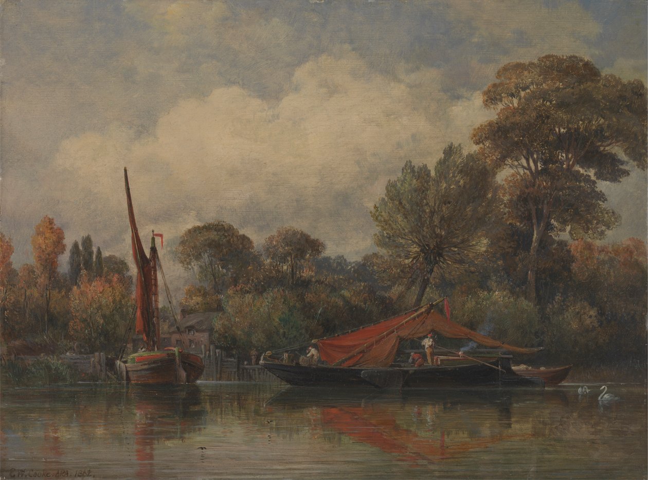 Mitt emot mitt hus i Barnes av Edward William Cooke