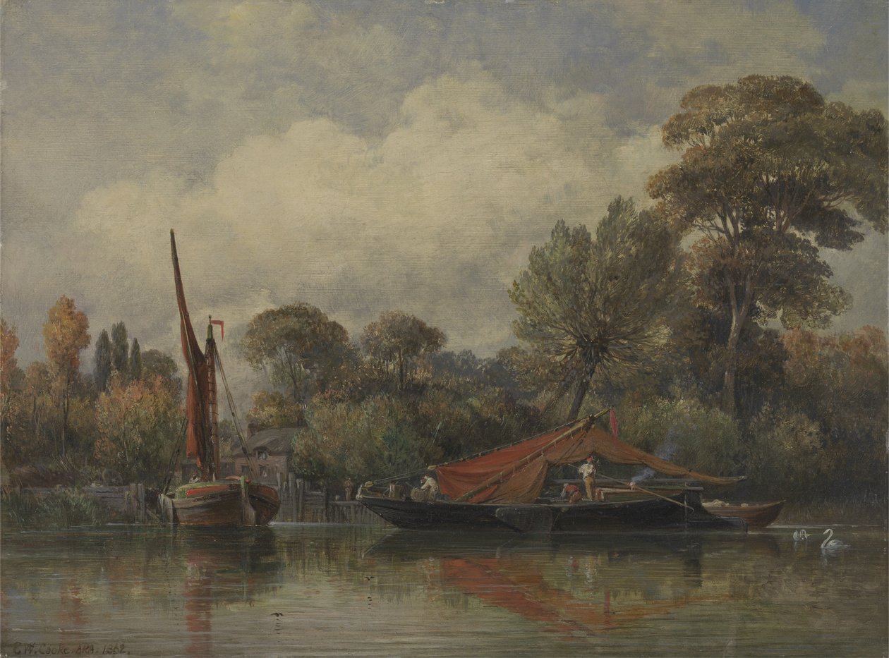 Mitt emot mitt hus i Barnes av Edward William Cooke