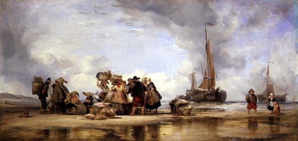 Scheveningen Beach av Edward William Cooke
