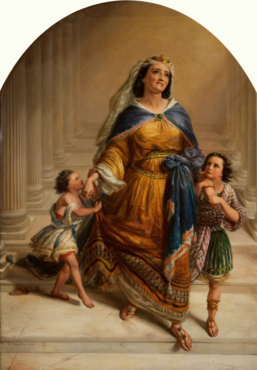 Mariamne, hustru till kung Herodes, och hennes barn går till sin avrättning av Edward William John Hopley