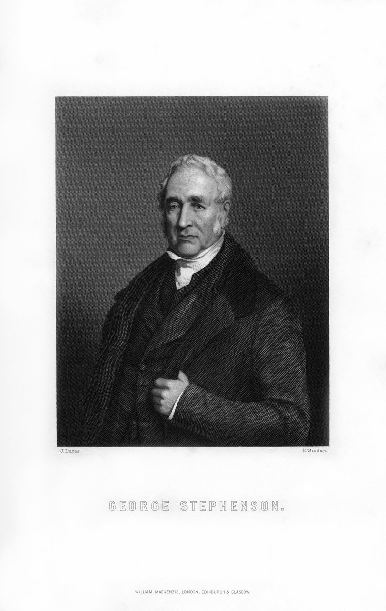 George Stephenson, engelsk maskiningenjör, 1899. av Edward William Stodart