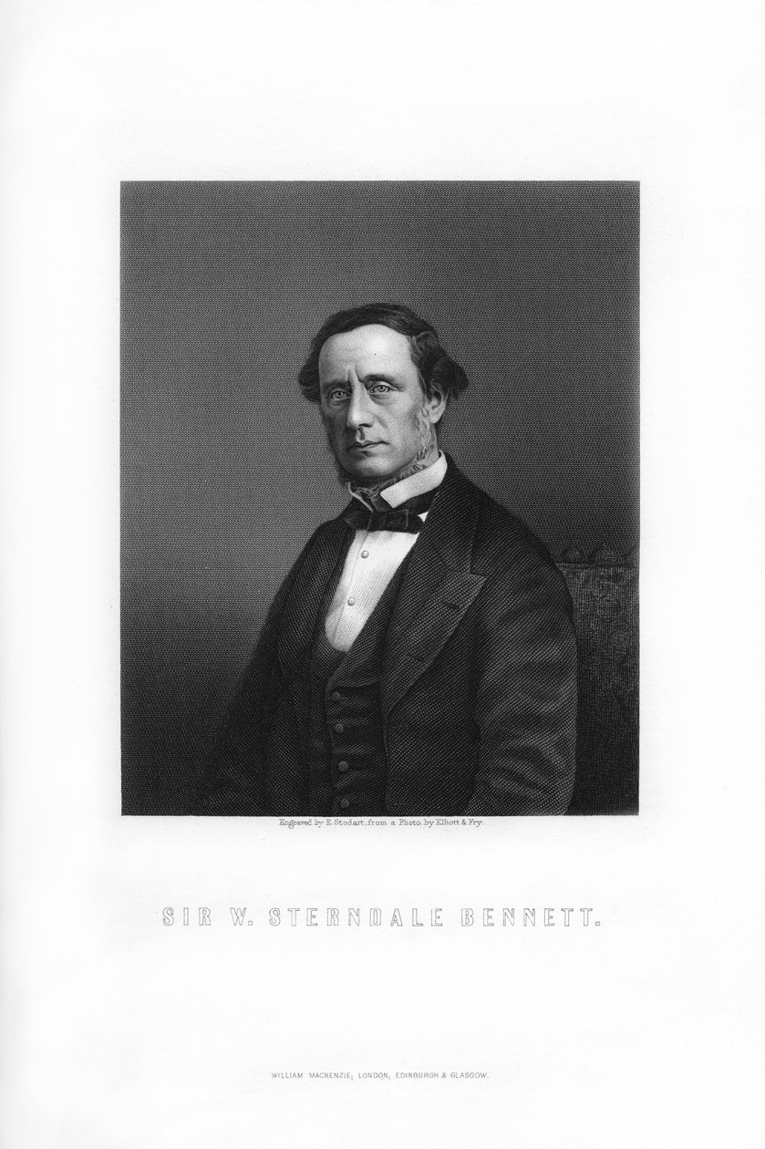 Sir William Sterndale Bennett, engelsk kompositör, 1899. av Edward William Stodart