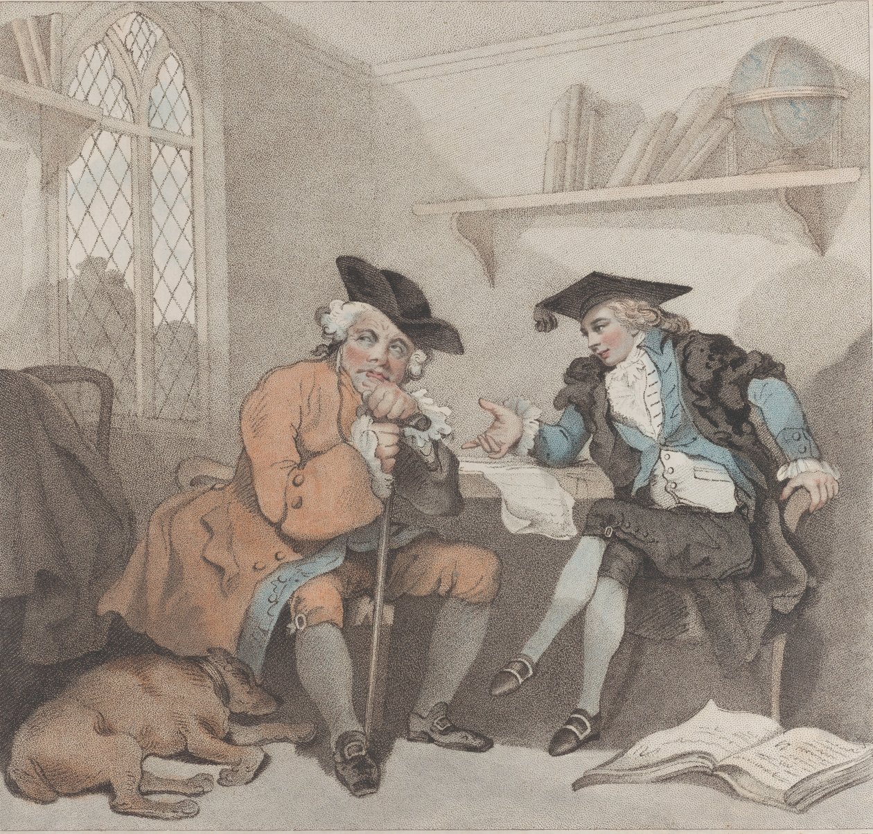 En högskolescen, eller ett fruktlöst försök på plånboken med gamla fyrkantiga tår, 1 augusti 1787. av Edward Williams