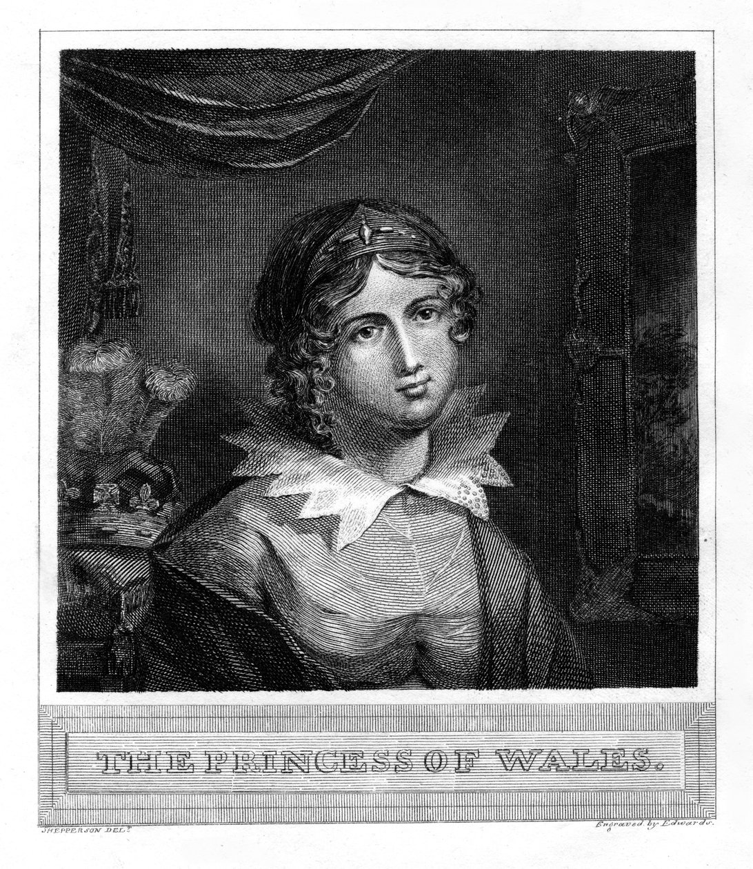 Prinsessan av Wales, 1800-talet. av Edwards