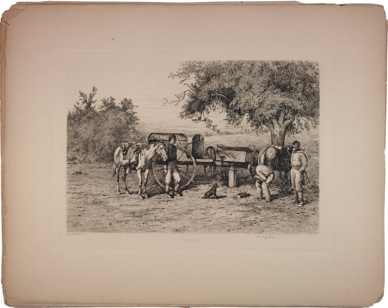 En armésmedja, 1876 av Edwin Austin Forbes