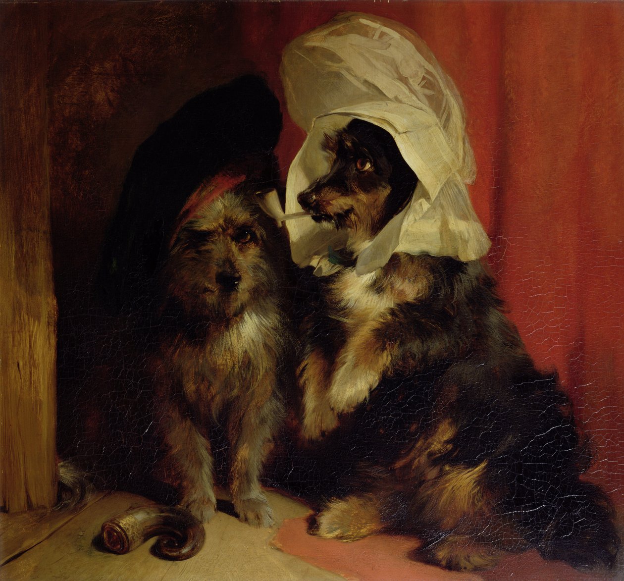 Komiska hundar, 1836 av Edwin Landseer