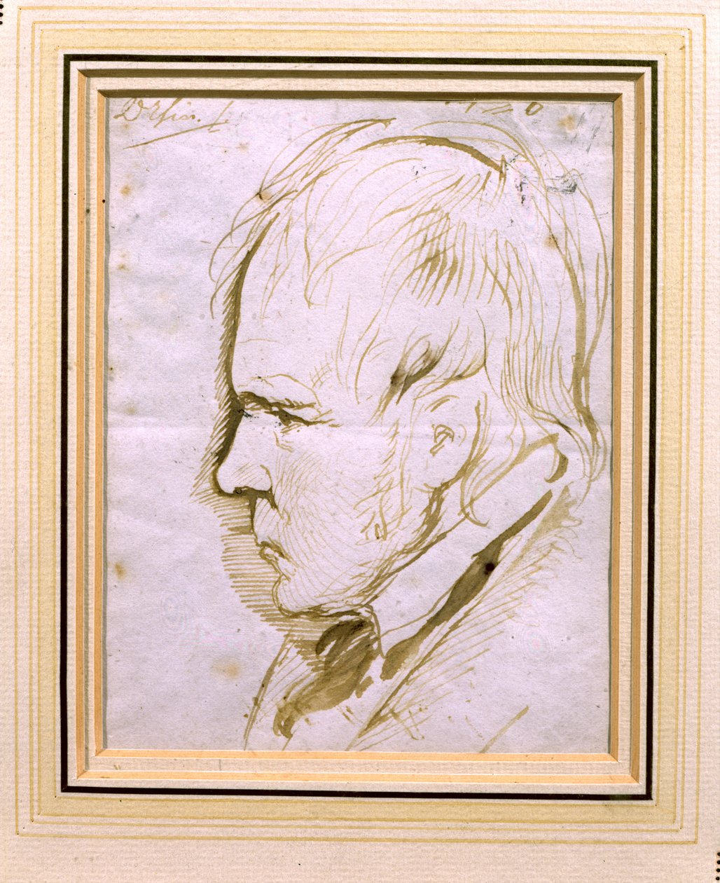Porträttskiss av Sir Walter Scott (1771-1832) 1867 av Edwin Landseer