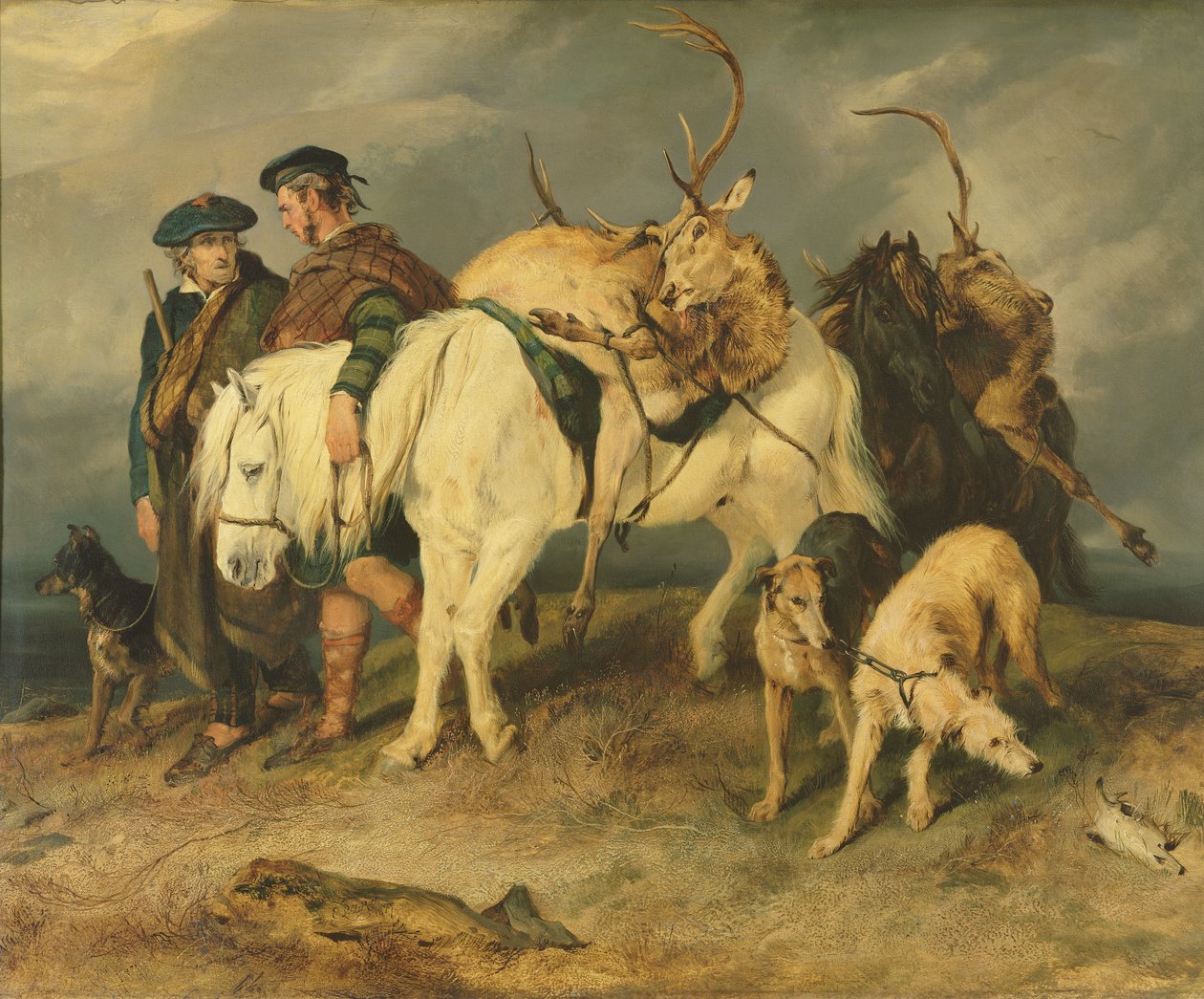 Hjortrarnas återkomst, 1827 av Edwin Landseer