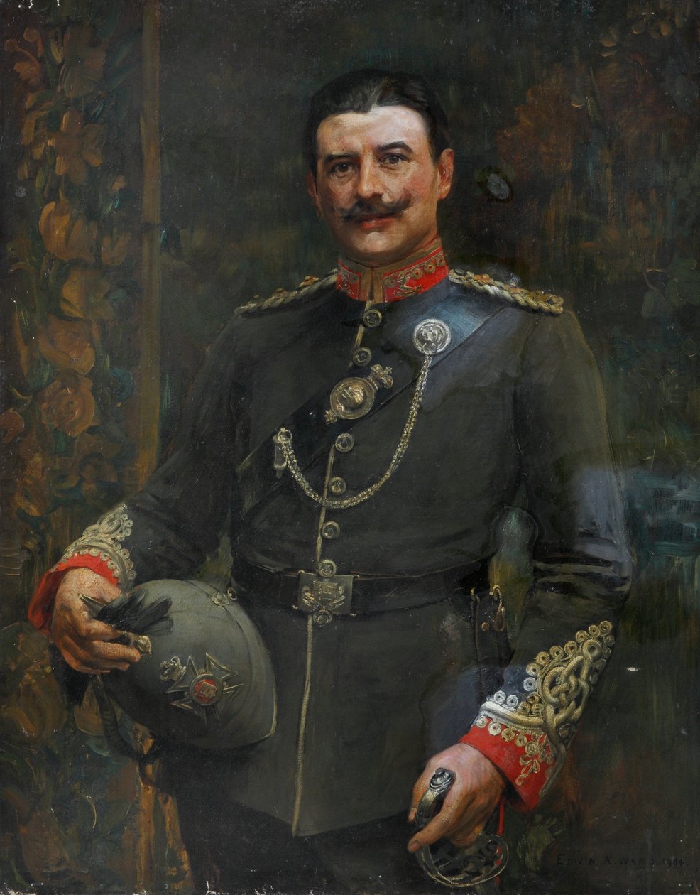 En officer i en volontärbataljon, Middlesex Regiment, 1904 ca. av Edwin Arthur Ward