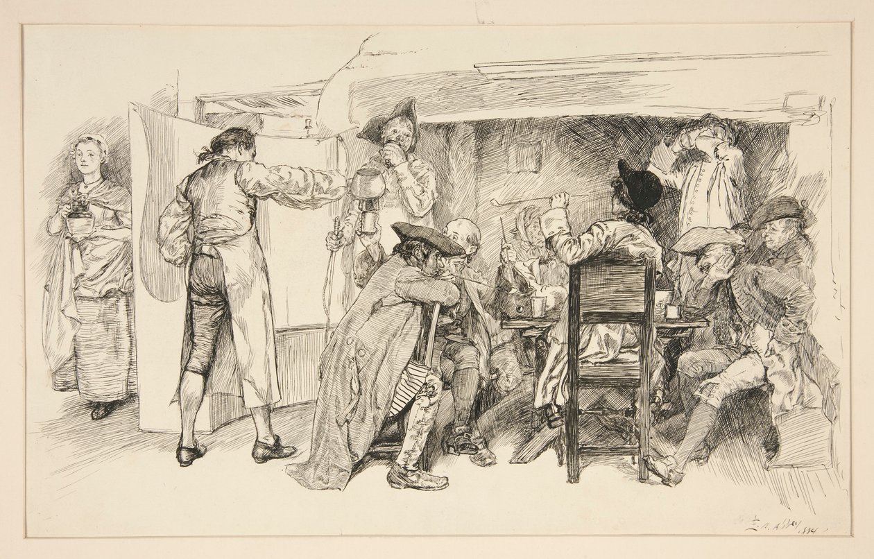 Rum An Ale House - av Edwin Austin Abbey