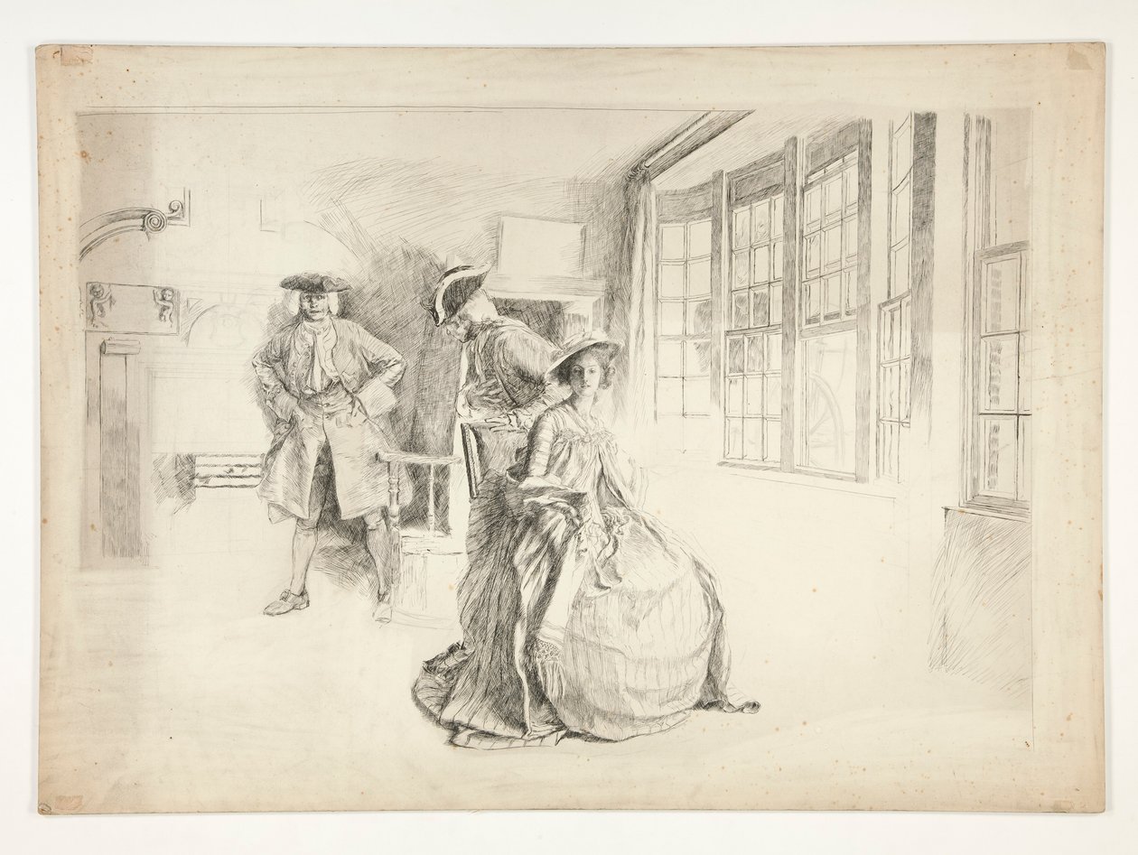 En ovälkommen besökare av Edwin Austin Abbey