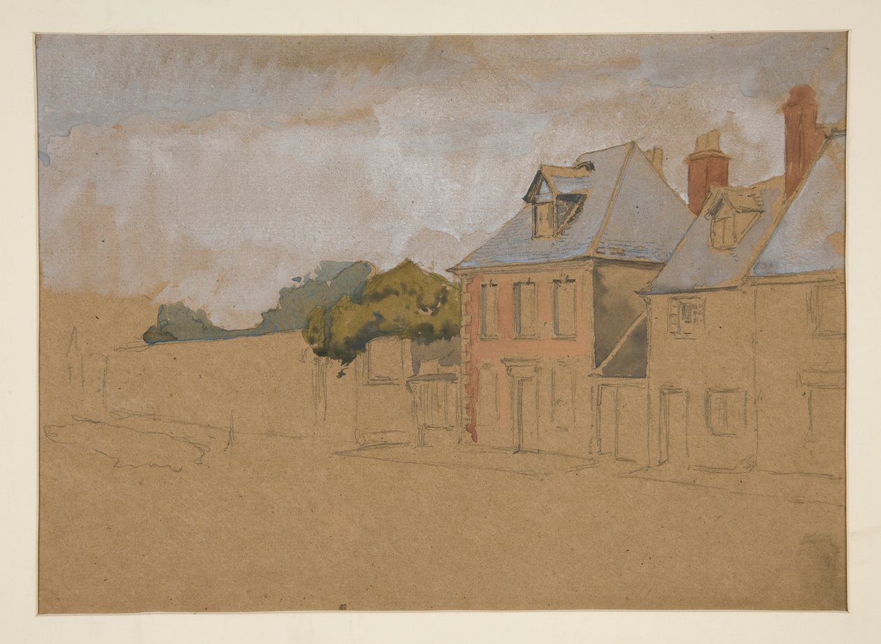 Arkitektstudie av Edwin Austin Abbey