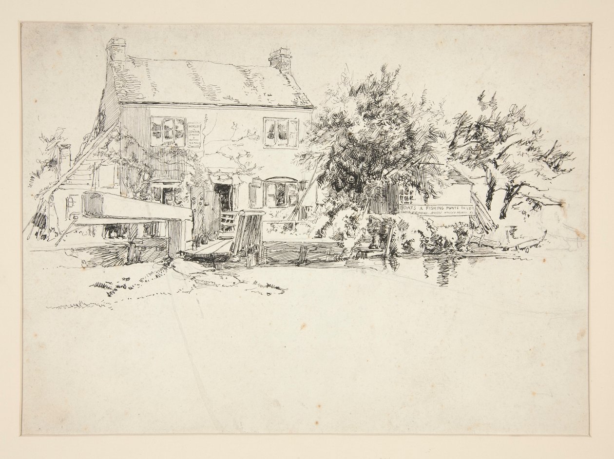 Arkitektstudie: Hurley, London av Edwin Austin Abbey