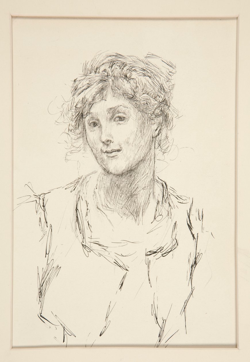 Audrey, illustration för Akt V, Scene i, As You Like It av Edwin Austin Abbey