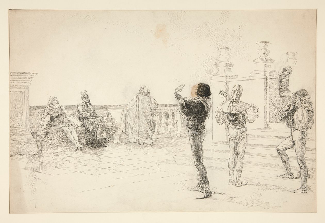 Balthazar sjunger: av Edwin Austin Abbey