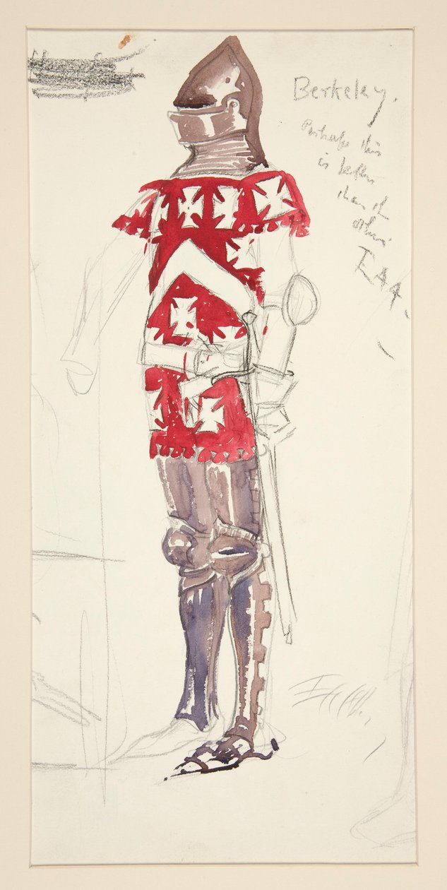 Berkeley, kostymskiss för Henry Irving av Edwin Austin Abbey