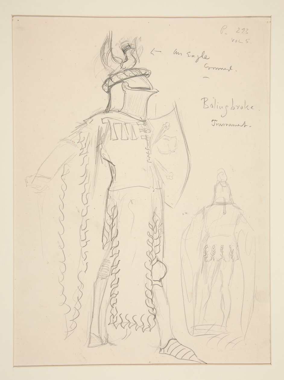 Bolingbroke (turneringsscen), kostymskiss för Henry Irving av Edwin Austin Abbey