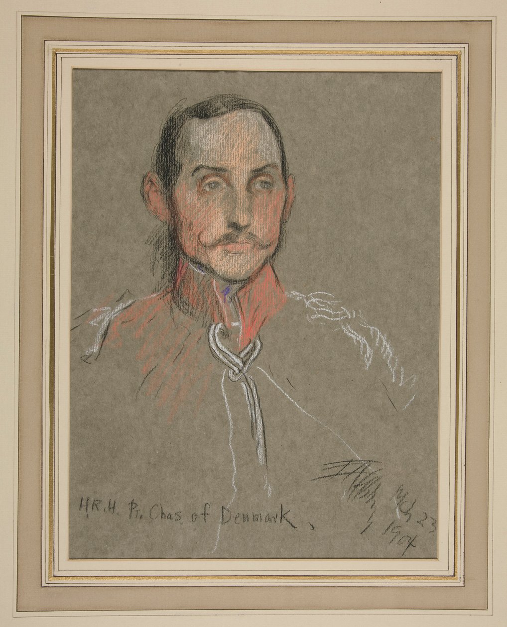 Kröning av Edward VII Porträtt: Prins Charles av Danmark av Edwin Austin Abbey
