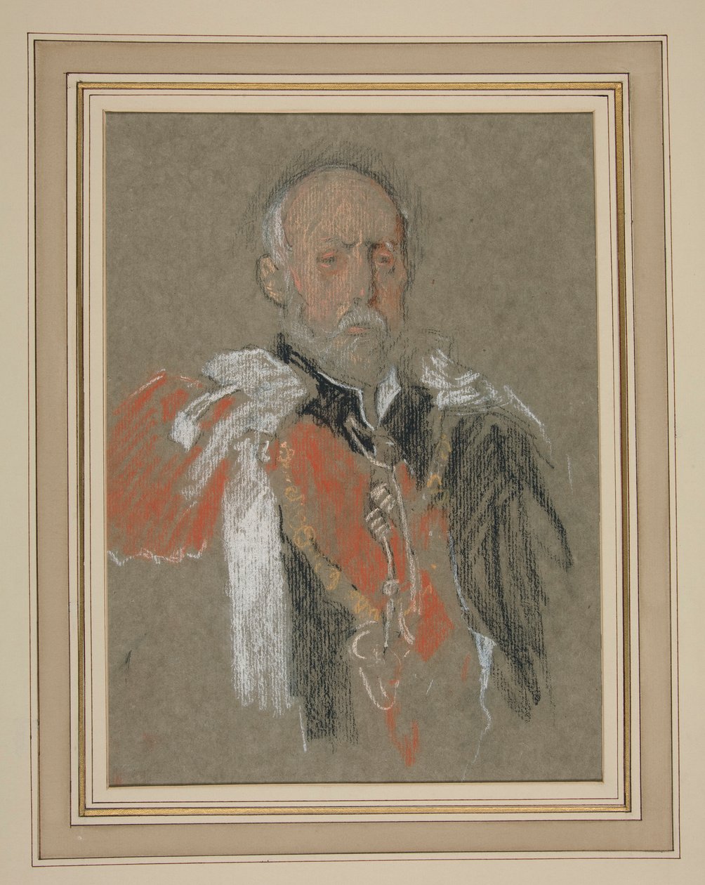 Kröning av Edward VII Porträtt: Prins Christian av Schleswig-Holstein av Edwin Austin Abbey
