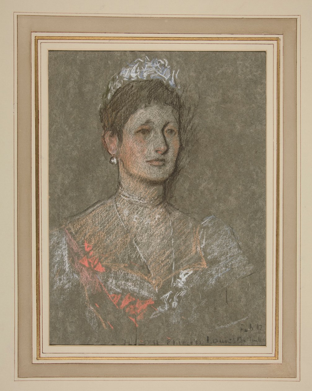Kröning av Edward VII Porträtt: Prinsessan Louise av Battenberg av Edwin Austin Abbey