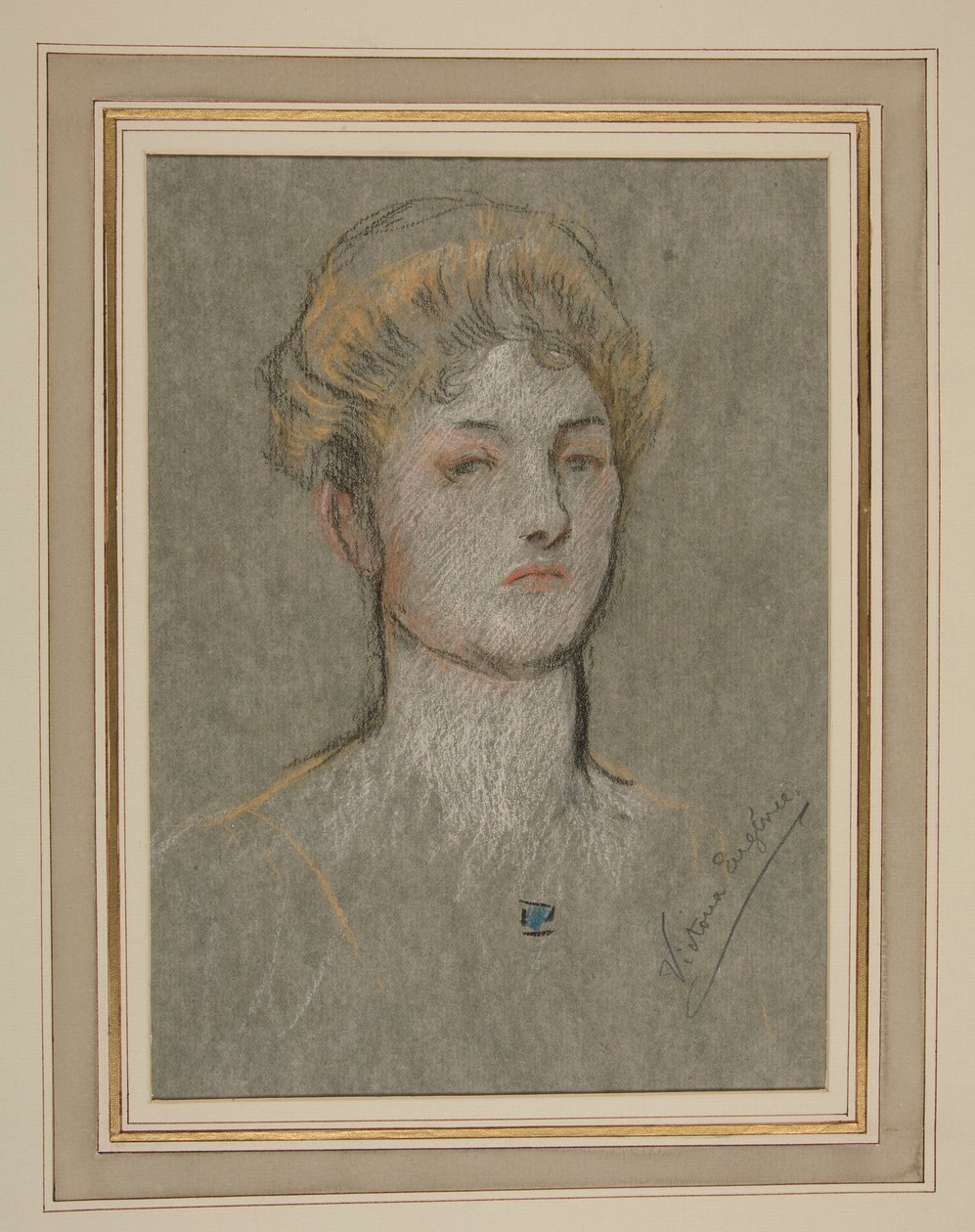 Kröning av Edward VII Porträtt: Prinsessan Victoria Eugenia av Battenberg av Edwin Austin Abbey