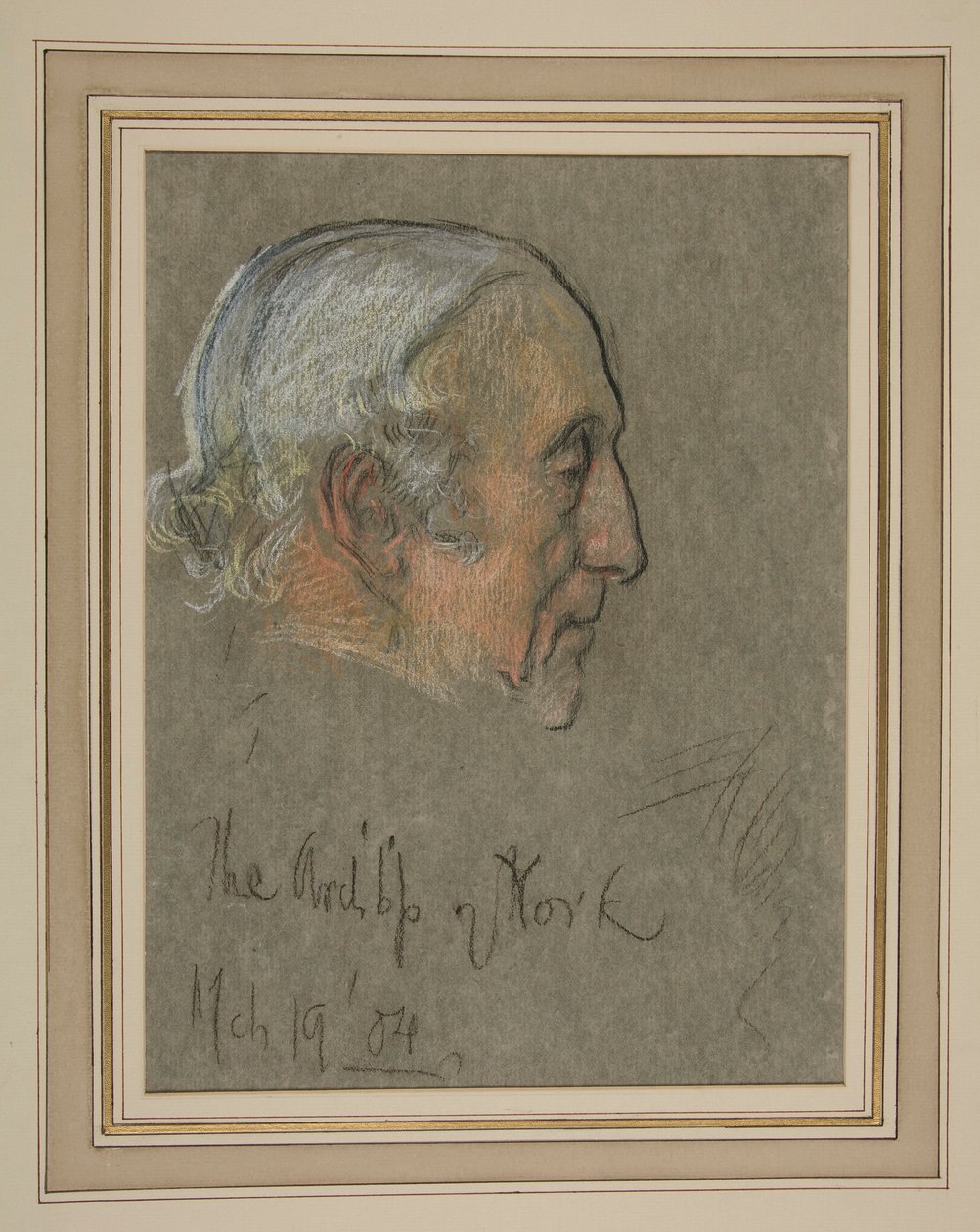 Kröning av Edward VII Porträtt: William Dalrymple Maclagan, ärkebiskop av Edwin Austin Abbey
