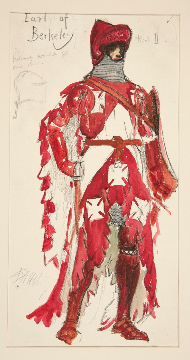 Earl of Berkeley, kostymskiss för Henry Irving av Edwin Austin Abbey