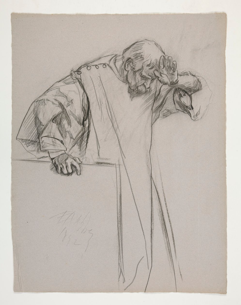 Figurstudier för kung Arthur av Edwin Austin Abbey