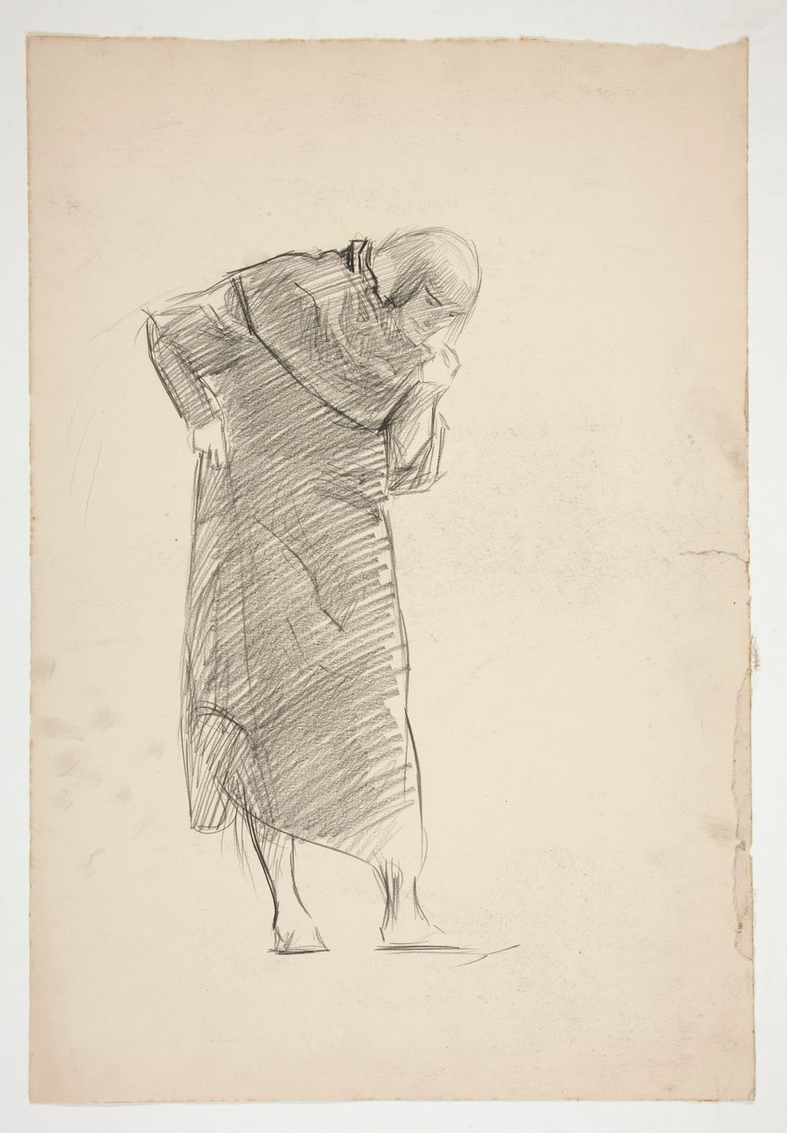 Figurstudie för av Edwin Austin Abbey