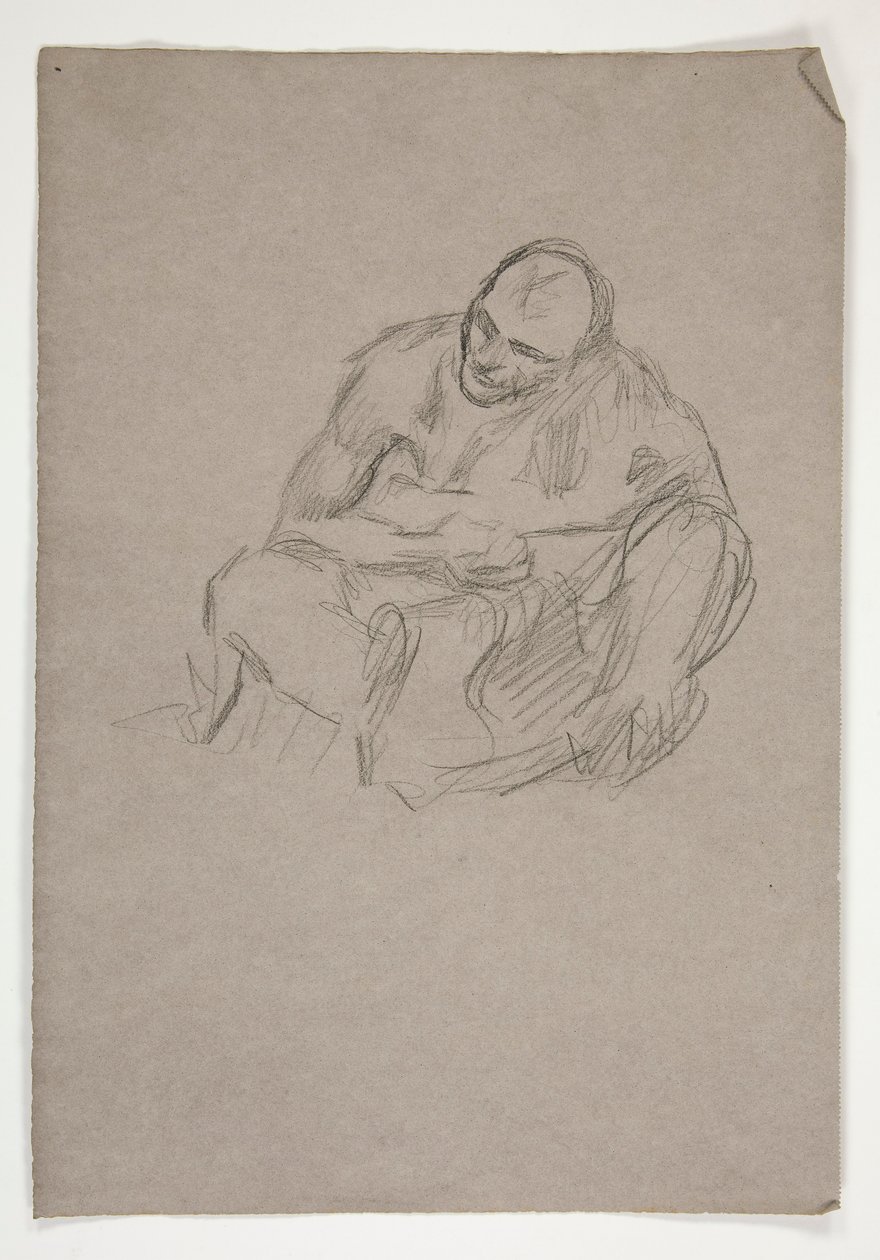 Figurstudie för av Edwin Austin Abbey