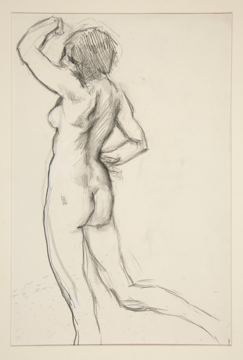 Figurstudie för av Edwin Austin Abbey