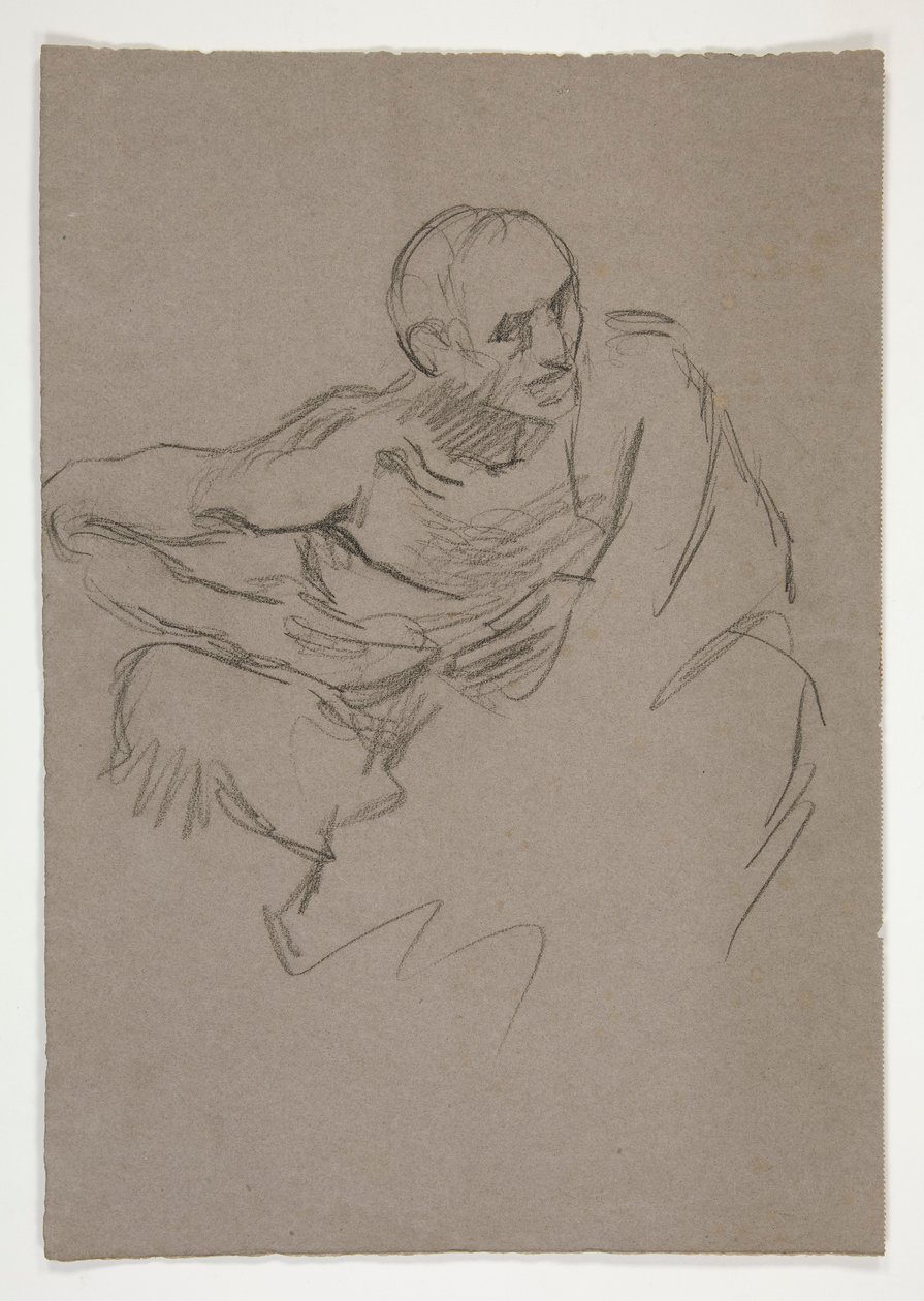 Figurstudie för av Edwin Austin Abbey