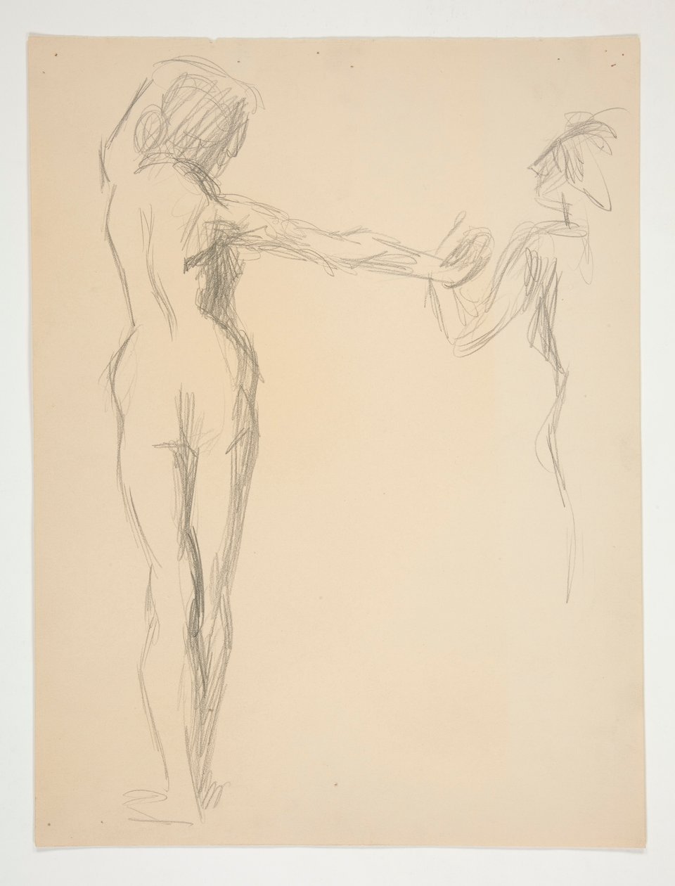 Figurstudie för av Edwin Austin Abbey