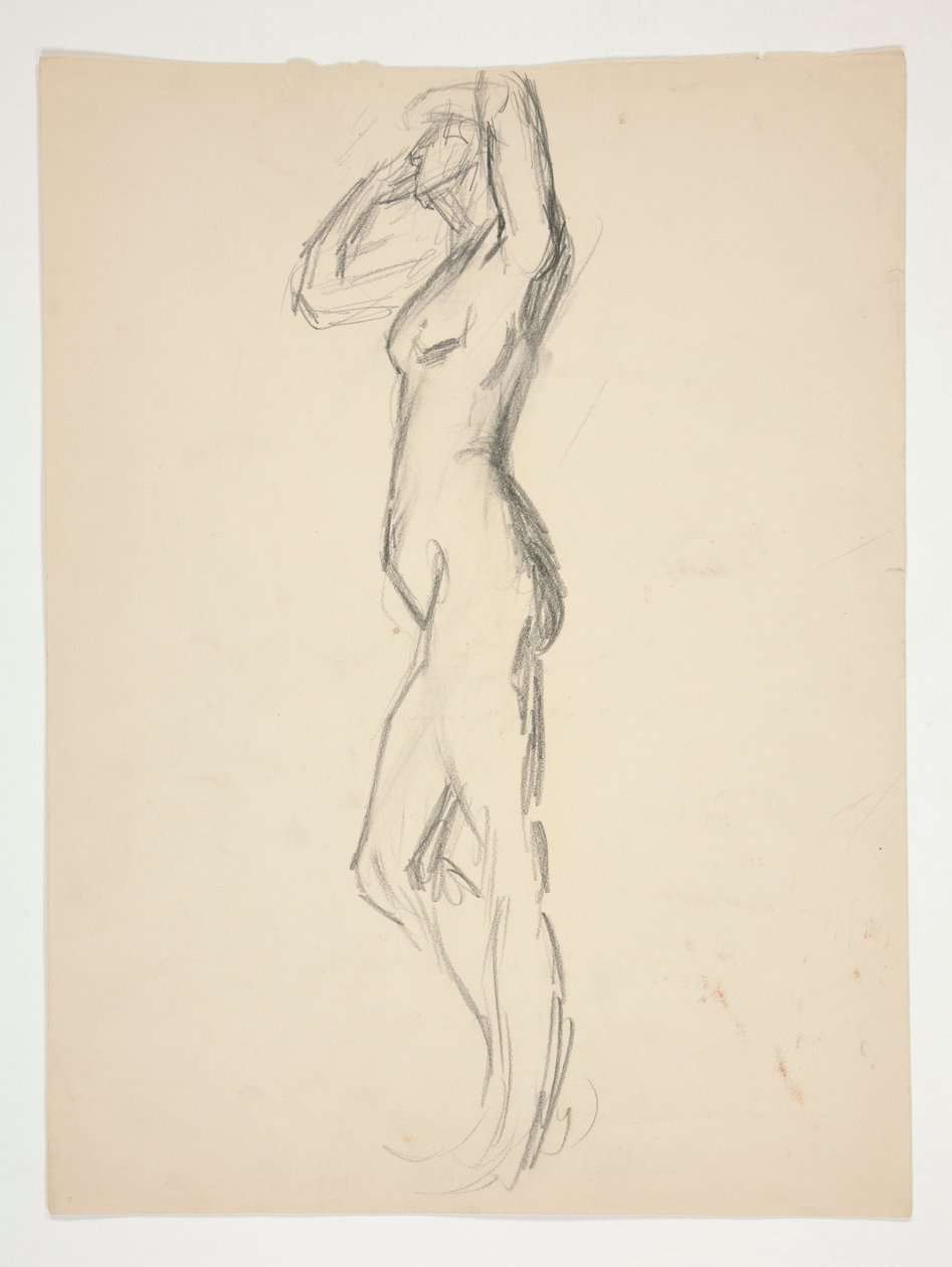 Figurstudie för av Edwin Austin Abbey