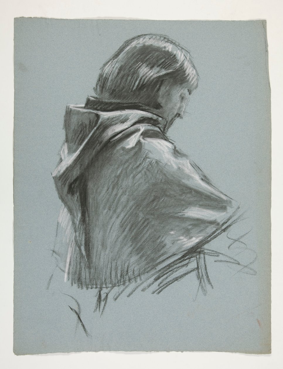 Figurstudie för kung Arthur av Edwin Austin Abbey