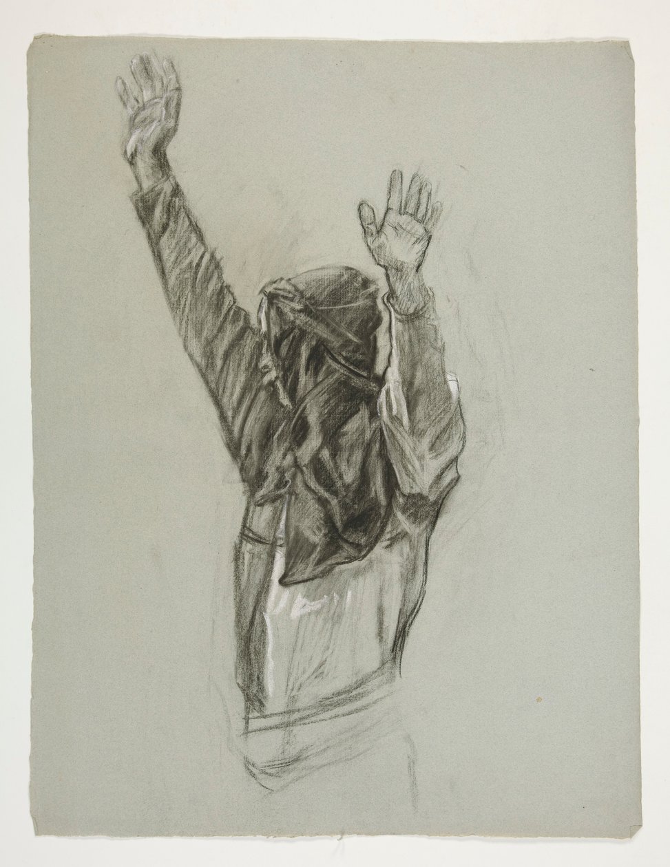 Figurstudie för kung Arthur av Edwin Austin Abbey