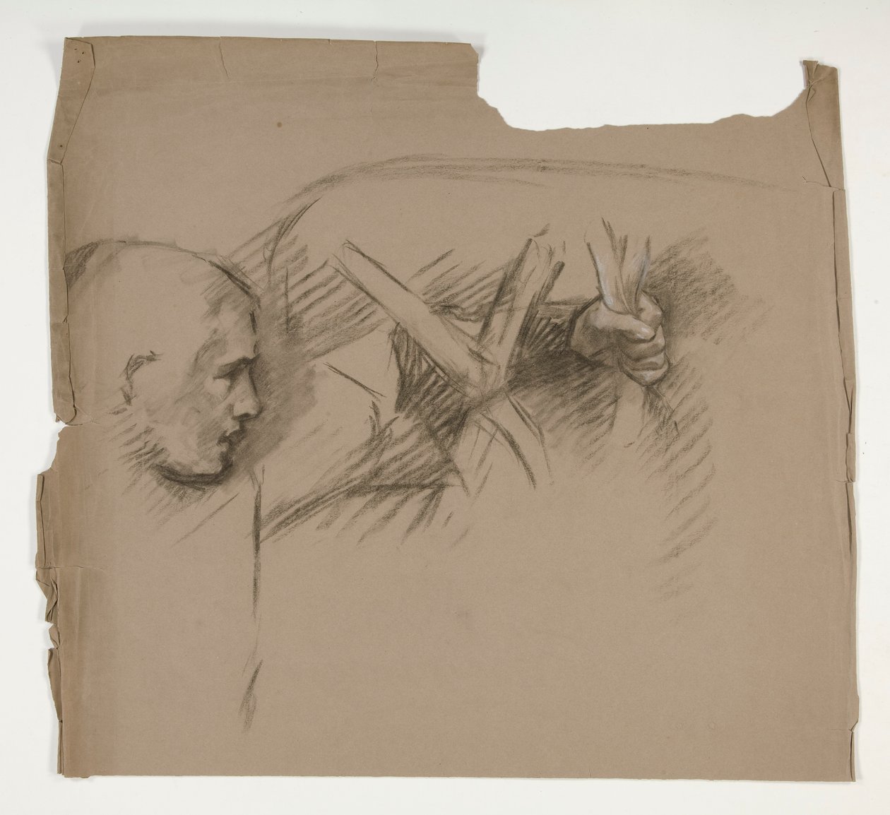 Figurstudie för Seven Deadly Sins, från The Quest of the Holy Grail (en serie med 15 målningar för Boston Public Library, färdigställd 1901) av Edwin Austin Abbey