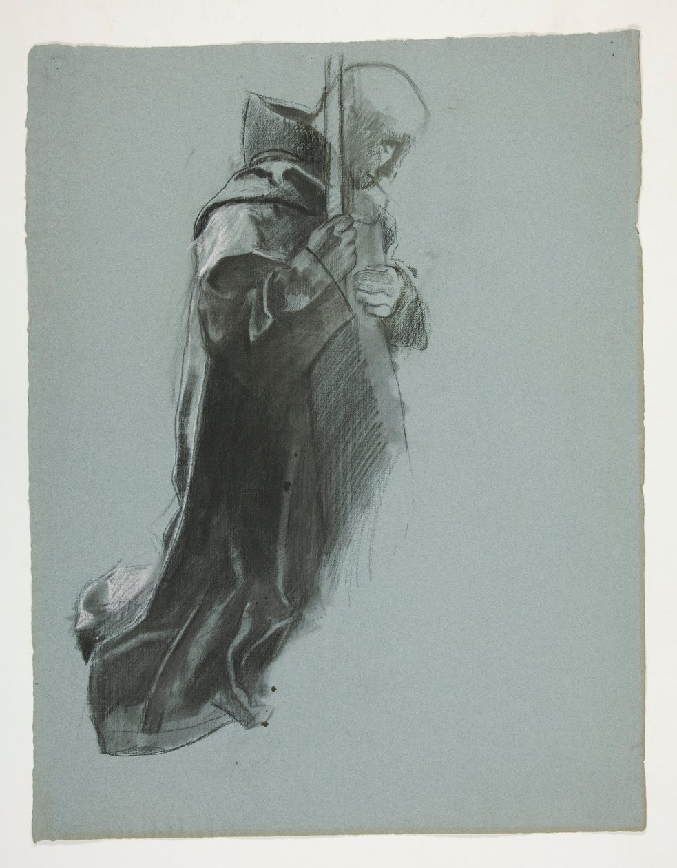 Figurstudie för The Departure, från The Quest of the Holy Grail (en serie av femton målningar för Boston Public Library, färdigställd 1901) av Edwin Austin Abbey