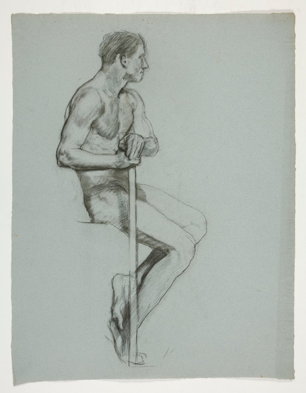Figurstudie för The Spirit of Vulcan, Genius of the Workers in Iron and Steel, capitol rotunda, Harrisburg, Pennsylvania av Edwin Austin Abbey