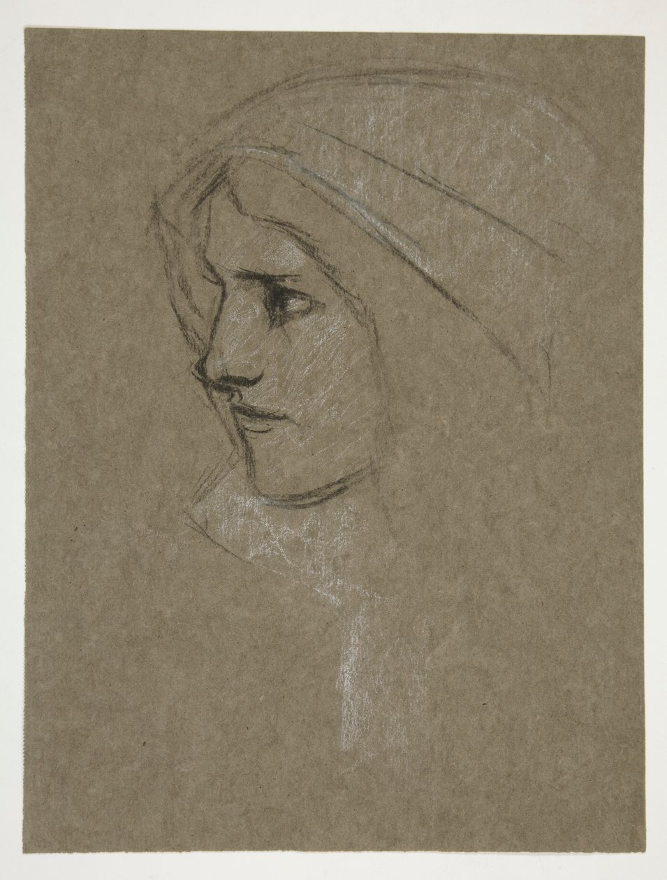 Head of Cordelia, från kung Lear av Edwin Austin Abbey
