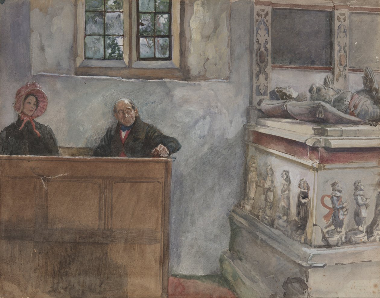 I kyrkan av Edwin Austin Abbey