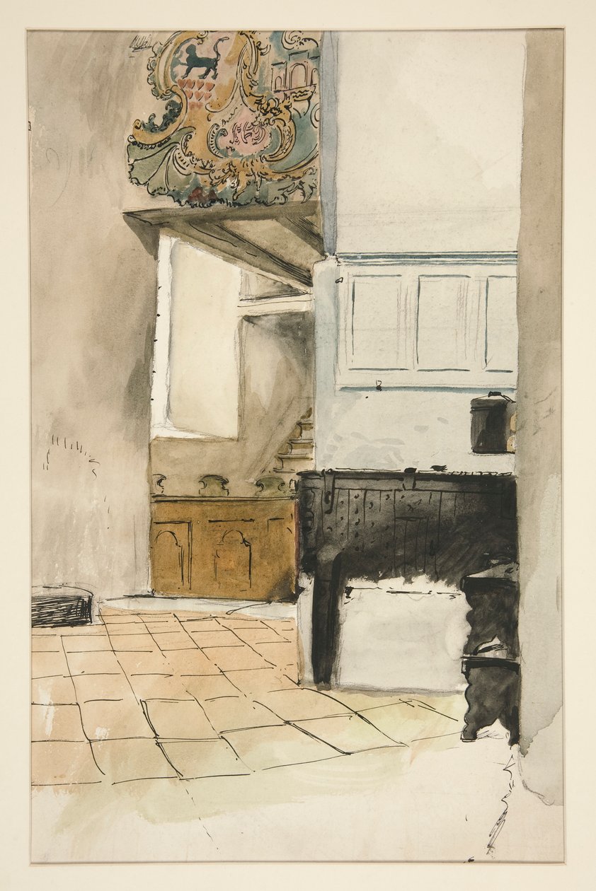 Interiörstudie av Edwin Austin Abbey