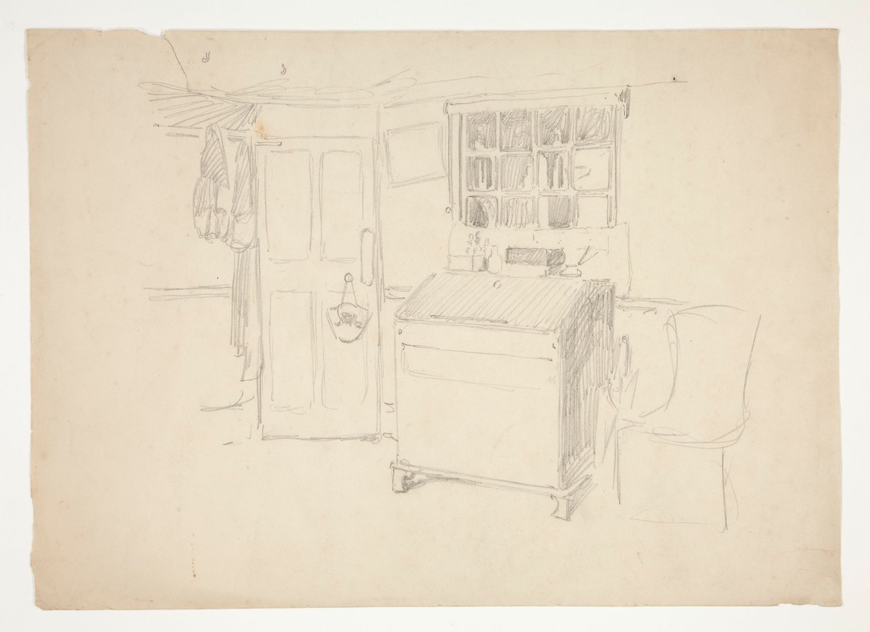 Interiörstudie av Edwin Austin Abbey